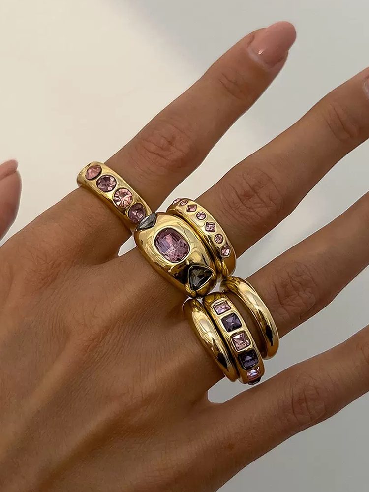 Mix Color Stainless Steel Ring | Mystery Blind Box 6 Ring