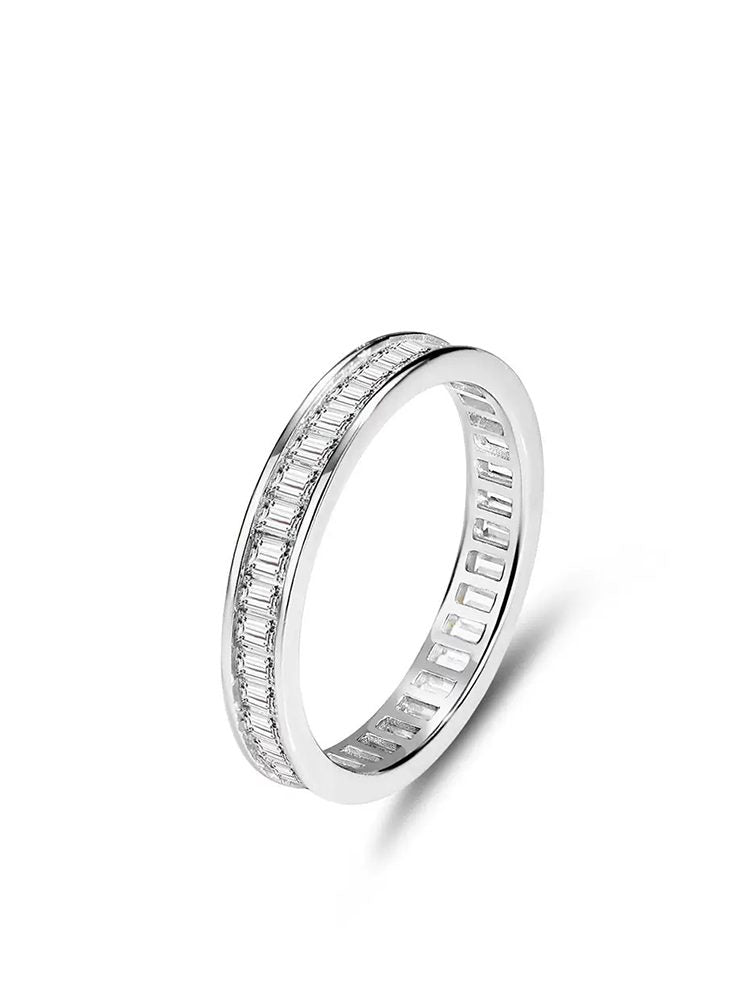 925 Sterling Silver Zircon Stackable Rings for Women | Elegant Layered Ring Set
