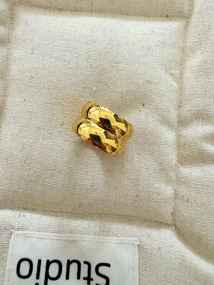 Statue of Liberty Ring 316L stainless steel 18K gold plated Women Men