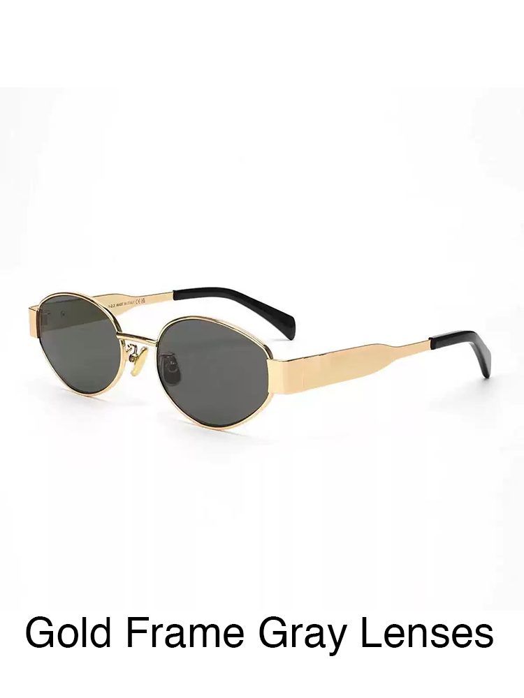 Old Money Cat-Eye Vintage Sunglasses UV400 Metal Frame Shades