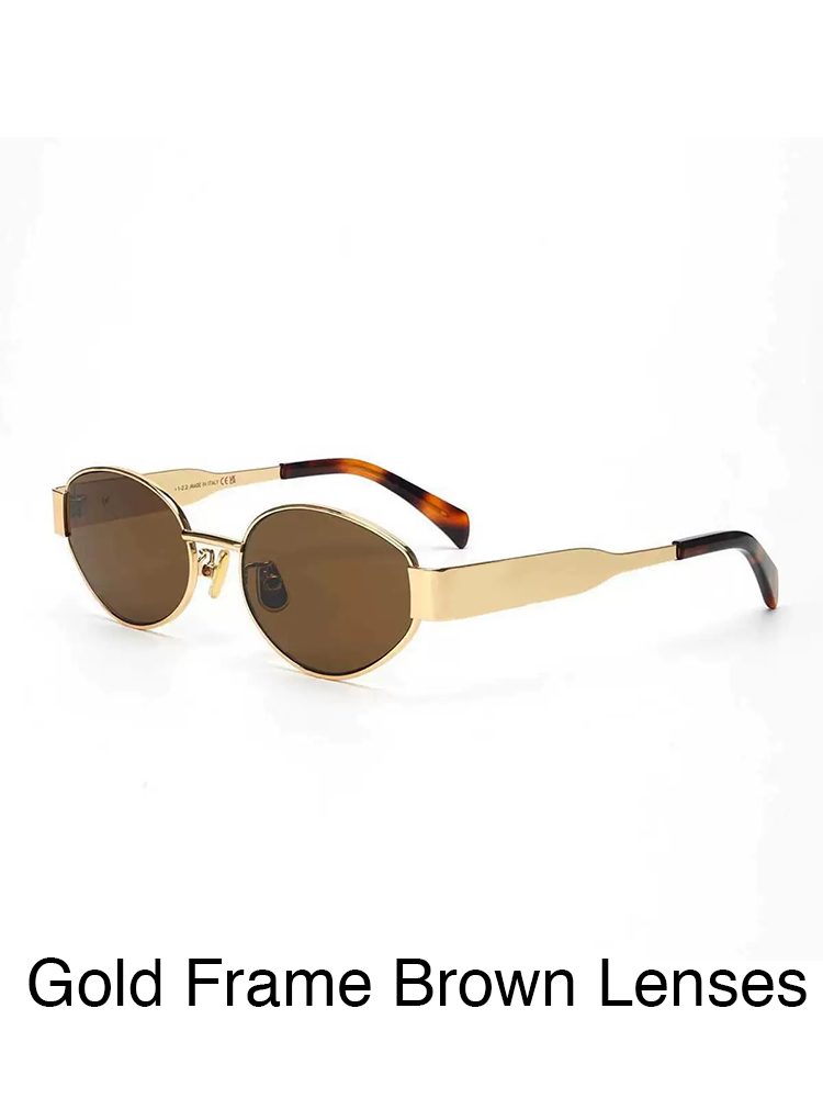 Old Money Cat-Eye Vintage Sunglasses UV400 Metal Frame Shades