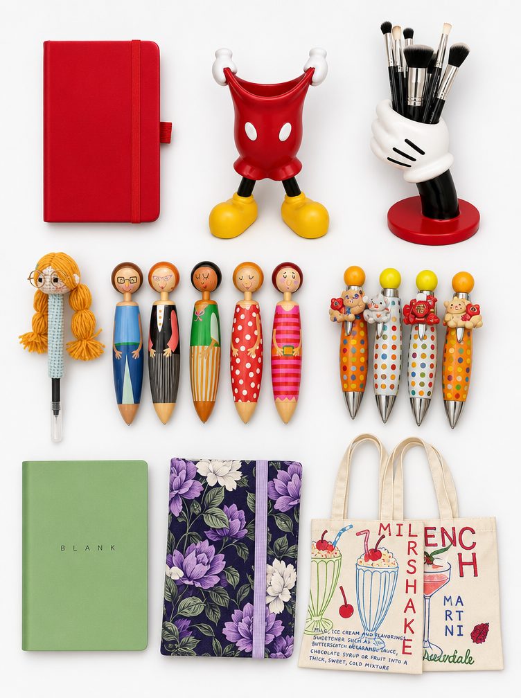 Cartoon stationery set