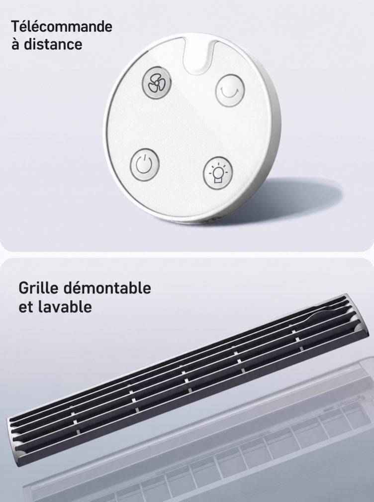 Refroidisseur d'air portable de cuisine avec refroidissement à semi-conducteurs | Livraison en 4 à 7 jours