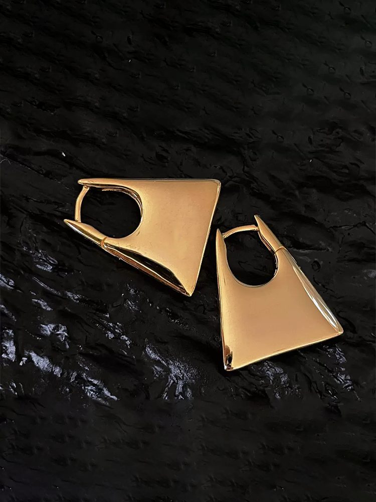 2026 Fashion Stainless Steel Bag-Shaped Earrings Hoop