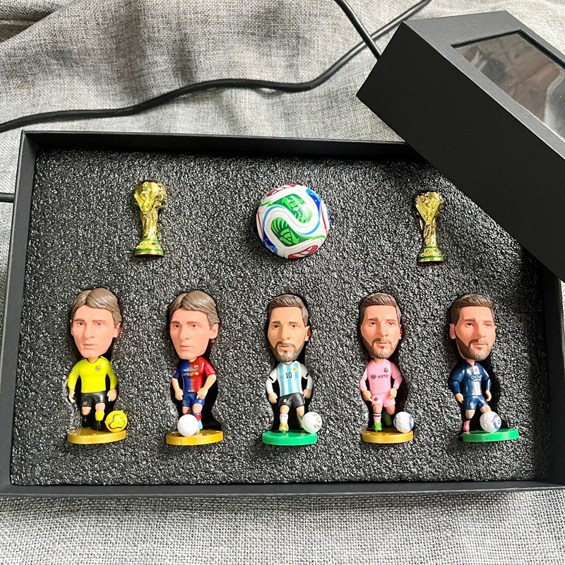 2026 Football Fan Desk & Car Decor Set – USA Canada Mexico Theme Collectible Figurines & Party Display Ornaments Gift