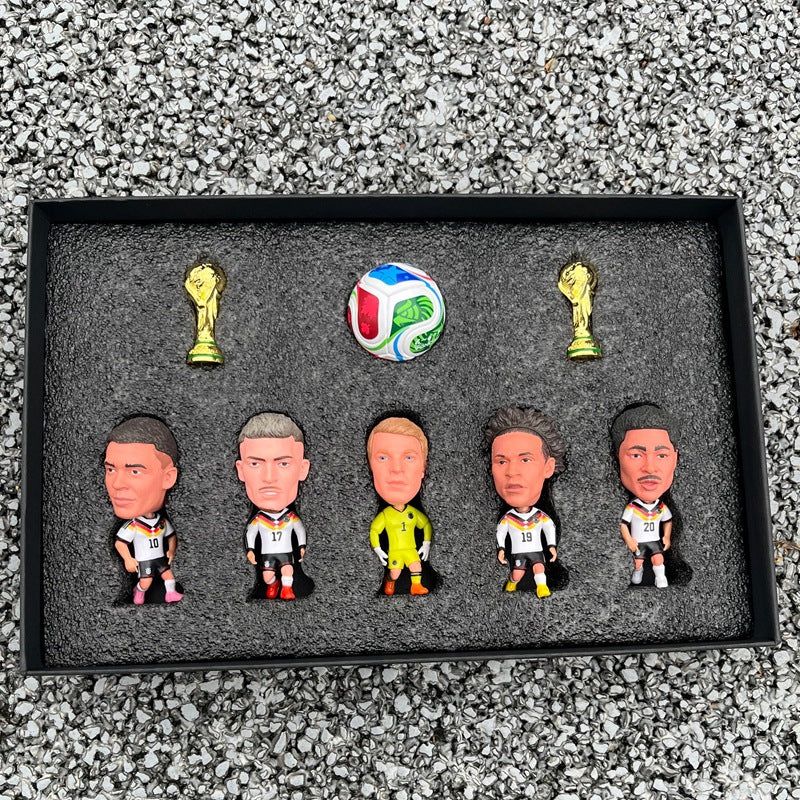 2026 Football Fan Desk & Car Decor Set – USA Canada Mexico Theme Collectible Figurines & Party Display Ornaments Gift