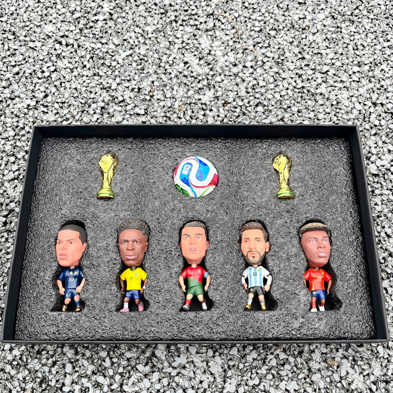 2026 Football Fan Desk & Car Decor Set – USA Canada Mexico Theme Collectible Figurines & Party Display Ornaments Gift