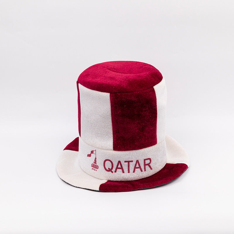 2026 Football Fan Velvet Hat - National Flag Supporter Party Hat, suitable for sporting events, fan gatherings, and game day celebrations