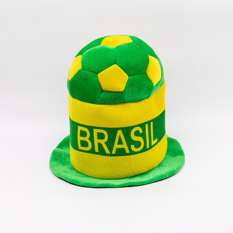 2026 Football Fan Velvet Hat - National Flag Supporter Party Hat, suitable for sporting events, fan gatherings, and game day celebrations