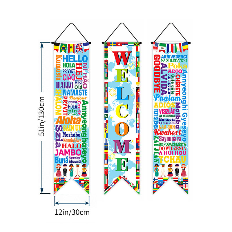 2026 International Football Tournament Flag Decorations – 48 Nation Banner Set, Handheld Flags, Shawl Flags, Fan Party Decorations, Custom Wholesale Available