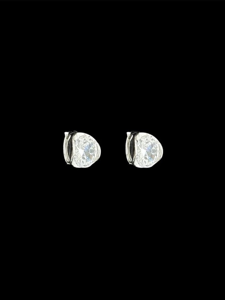 2 Carat Moissanite Studs & Hoop Earrings, S925 Sterling Silver Gold Plated, Hypoallergenic & Sleep-Friendly Daily Jewelry, GRA Certified