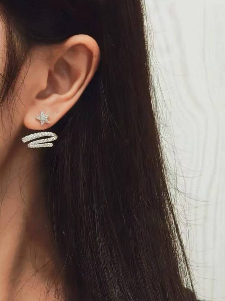 316 stainless steel everyday jewelry set Studs & Clip-On Ear — View 10 | Stainless Steel Jewelry