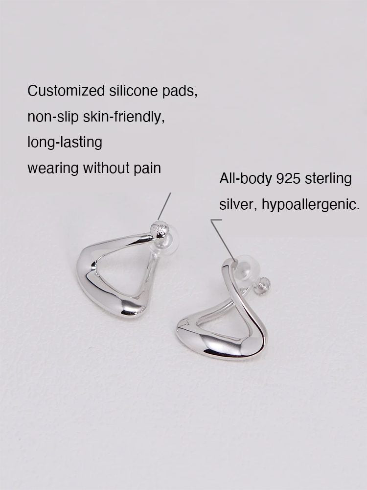 925 Sterling Silver Gold Plated Elegant – Comfortable Non-Pierced Screw Back Clip-On Earrings