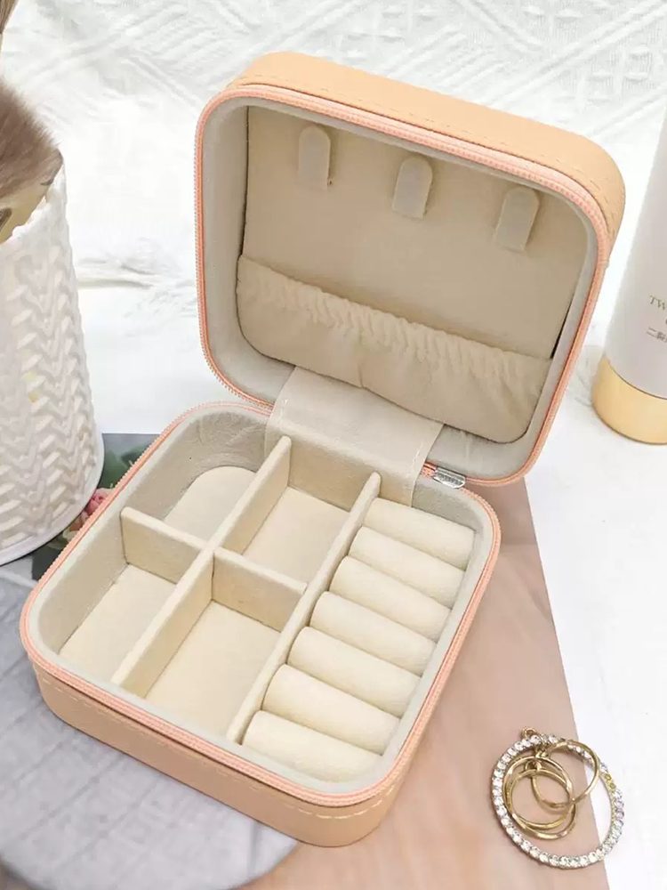 Blue Jewelry Organizer Box Gift Set