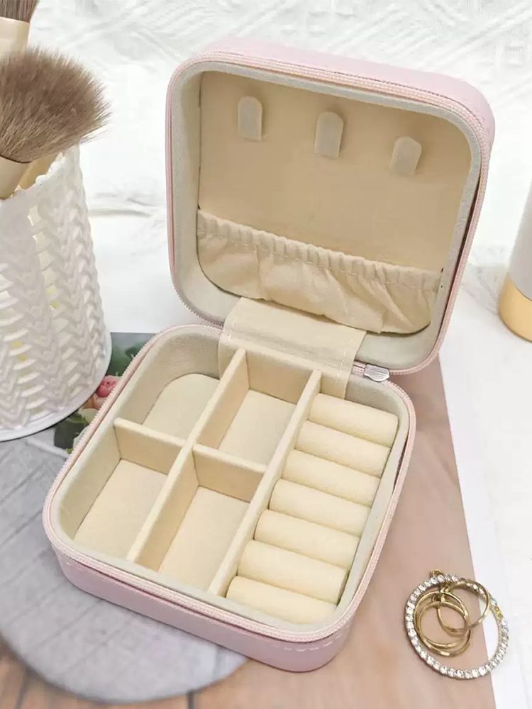 Blue Jewelry Organizer Box Gift Set