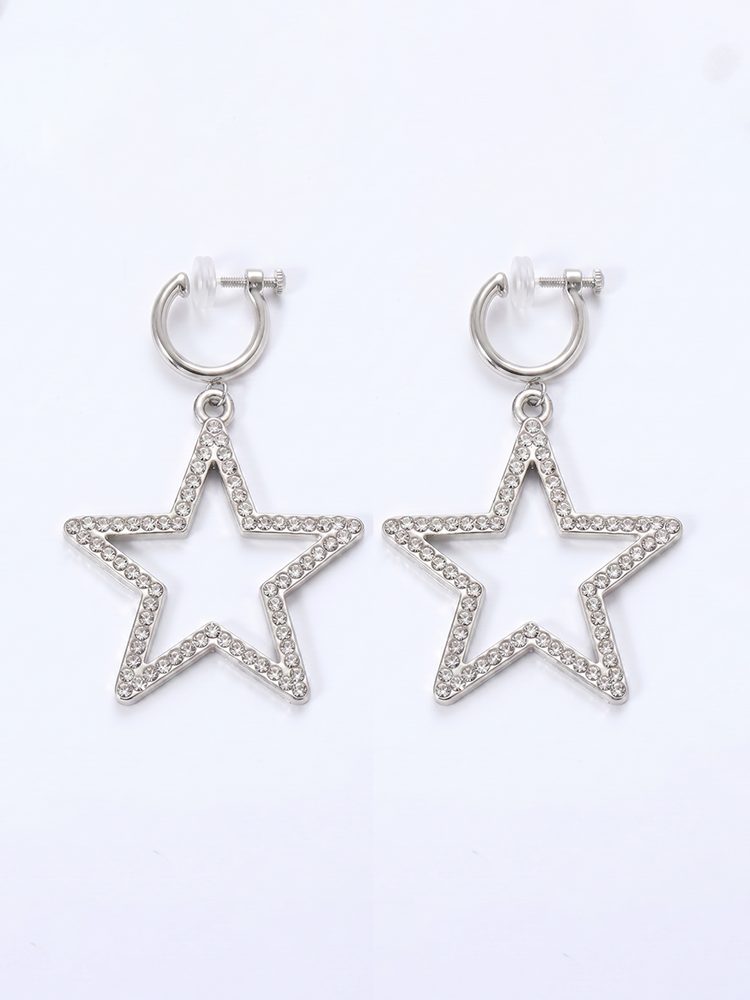 Comfortable Clip-On Earrings, No Piercing Required, 18K Gold Plated or Silver Plated Ear Clips with Anti-Slip Silicone Pads