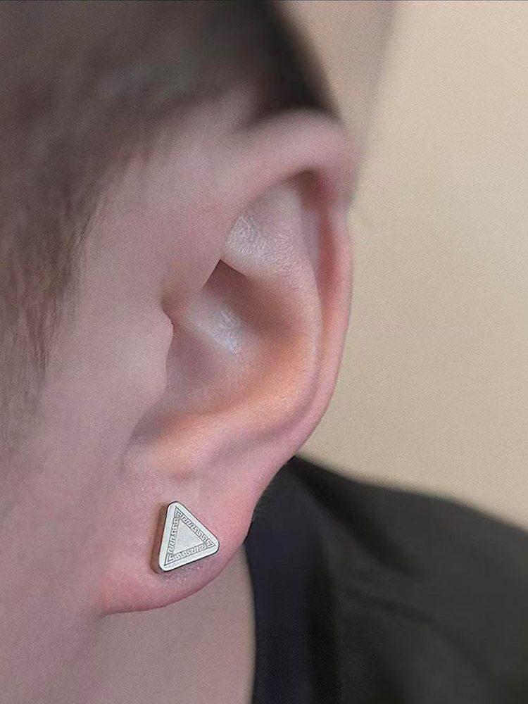Cool Triangle Clip-On Earrings No Piercing