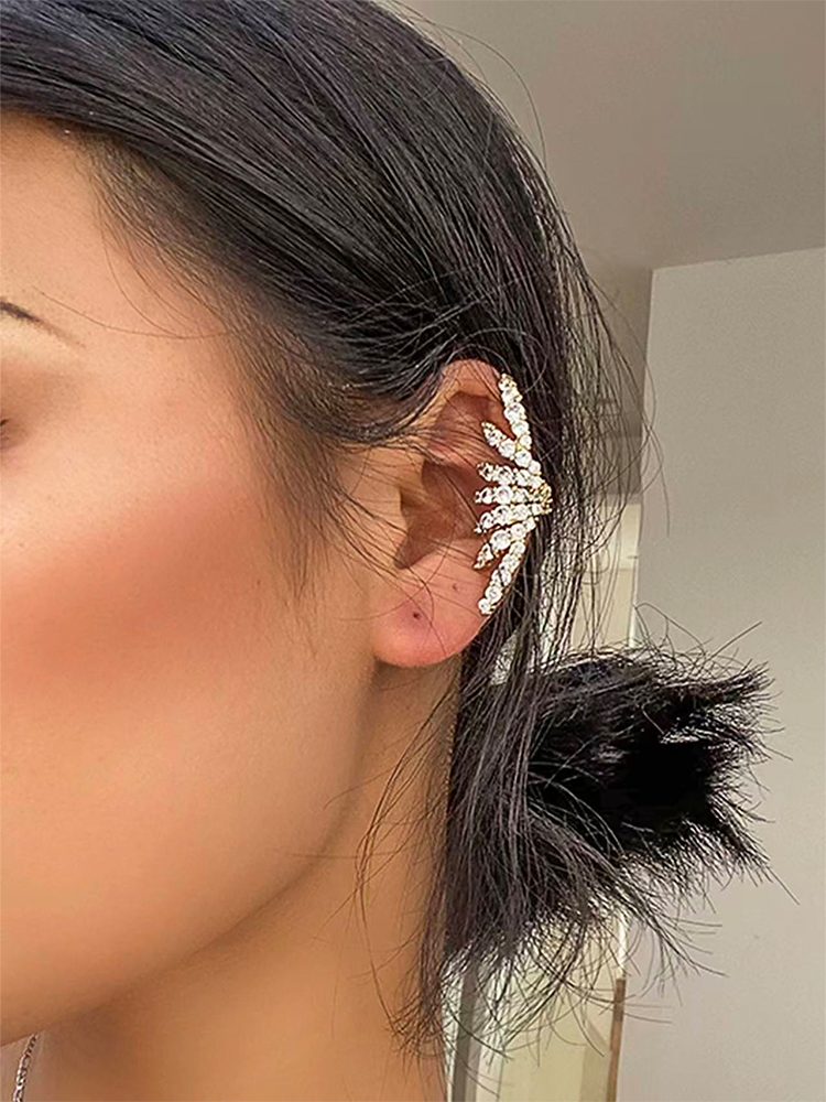 Elegant everyday ear cuffs No Piercing Lifestyle Photo — Dainty Jewelry