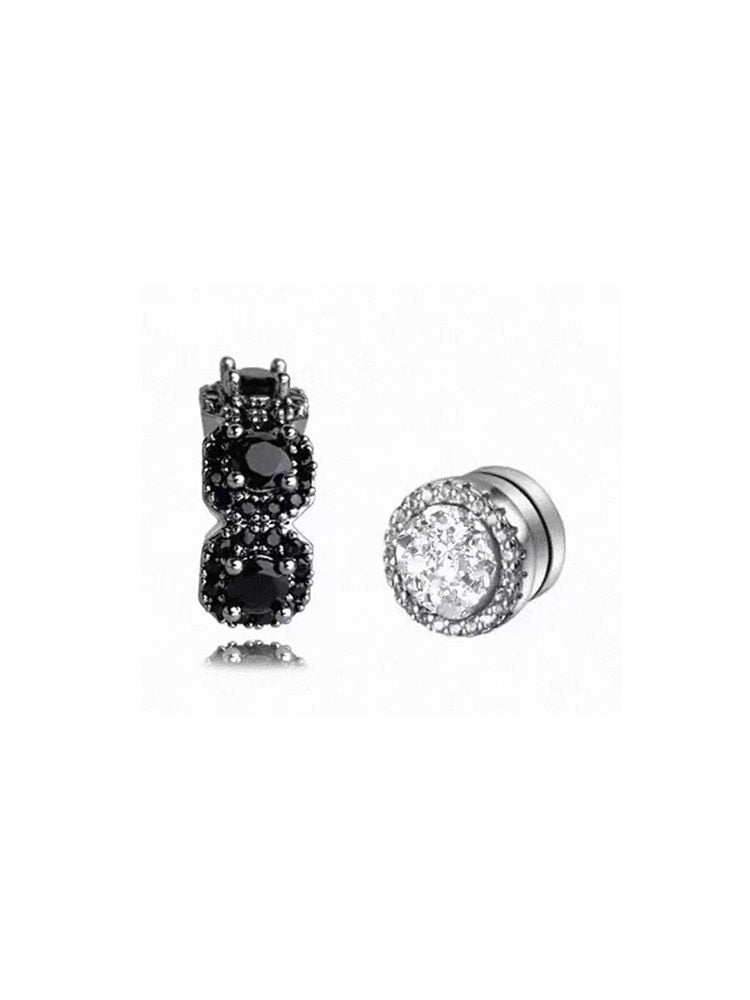 Fashion Black White Magnetic Ear Cuffs for Men & Women