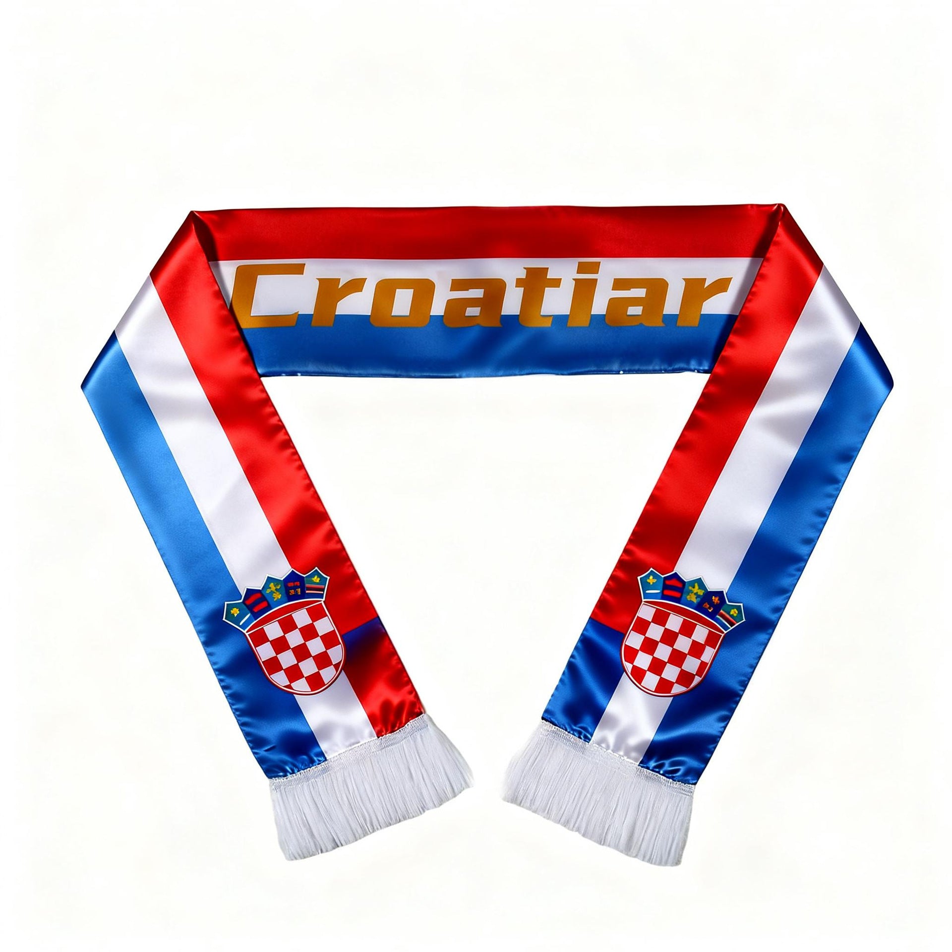 Football Fan Scarf - Polyester Supporter Scarf for Sports Events and Fan Celebrations