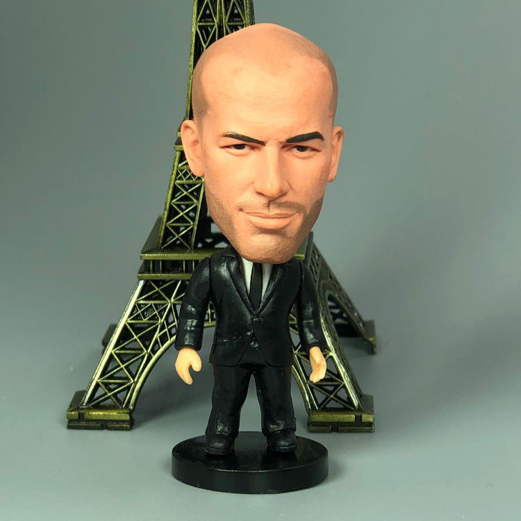 Football Star Figurine Set – Spain Argentina Brazil Soccer Player Collectible Dolls, Football Fan Gift Action Figure Model