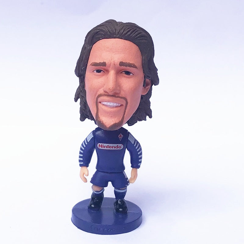 Football Star Figurine Set – Spain Argentina Brazil Soccer Player Collectible Dolls, Football Fan Gift Action Figure Model