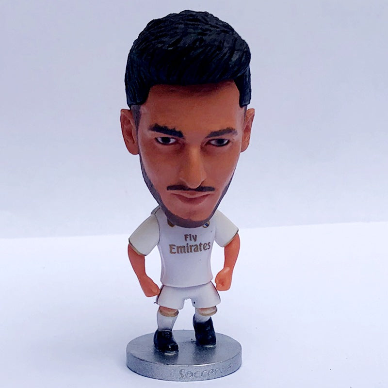 Football Star Figurine Set – Spain Argentina Brazil Soccer Player Collectible Dolls, Football Fan Gift Action Figure Model