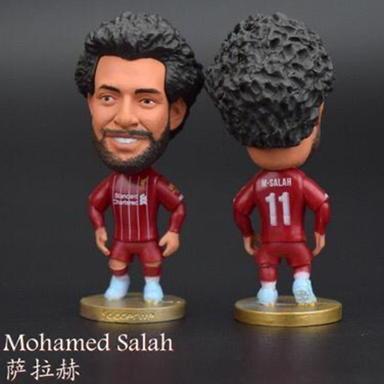 Football Star Figurine Set – Spain Argentina Brazil Soccer Player Collectible Dolls, Football Fan Gift Action Figure Model