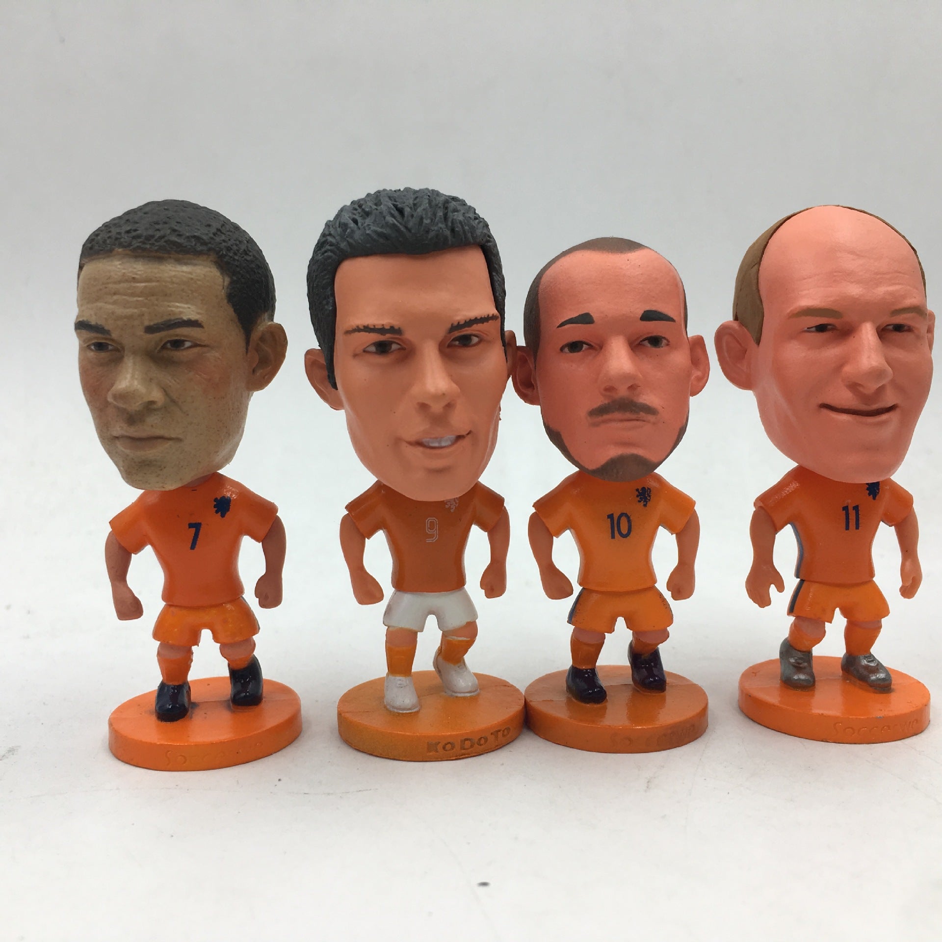 Football Star Figurine Set – Spain Argentina Brazil Soccer Player Collectible Dolls, Football Fan Gift Action Figure Model