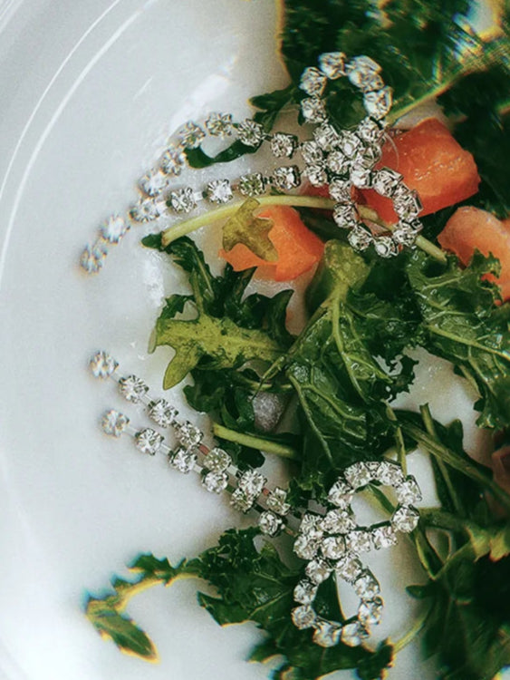 Fairies Whisper Disposable Icons Collection Lustre.AI Bow Earrings, statement jewelry with synthetic diamonds