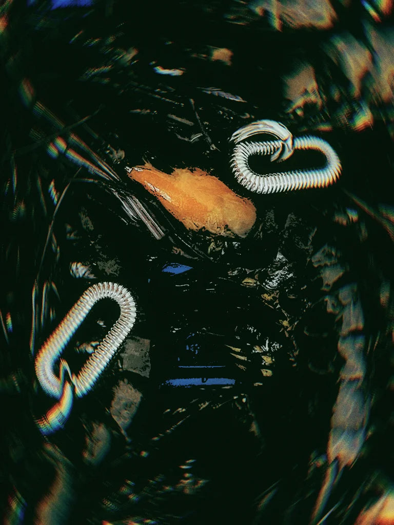 Arena earrings in silver, spiral oval construction, blending industrial spring design with Roman colosseum inspiration.