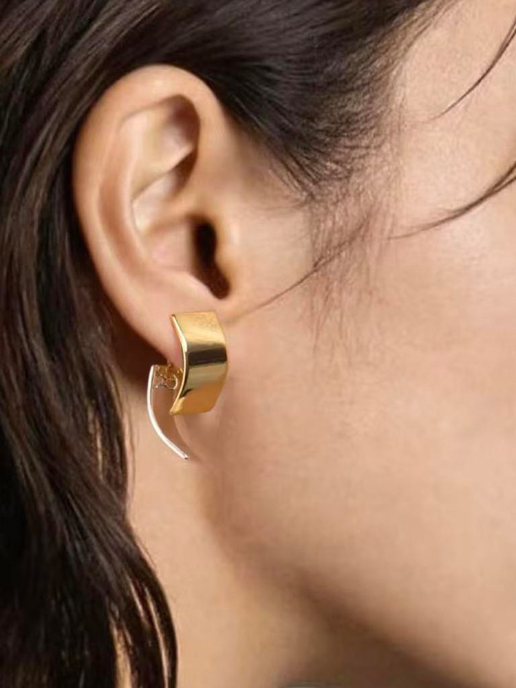 Gold Clip-On Earrings – Stainless Steel 18K Gold Plated (18 Styles) Dangle