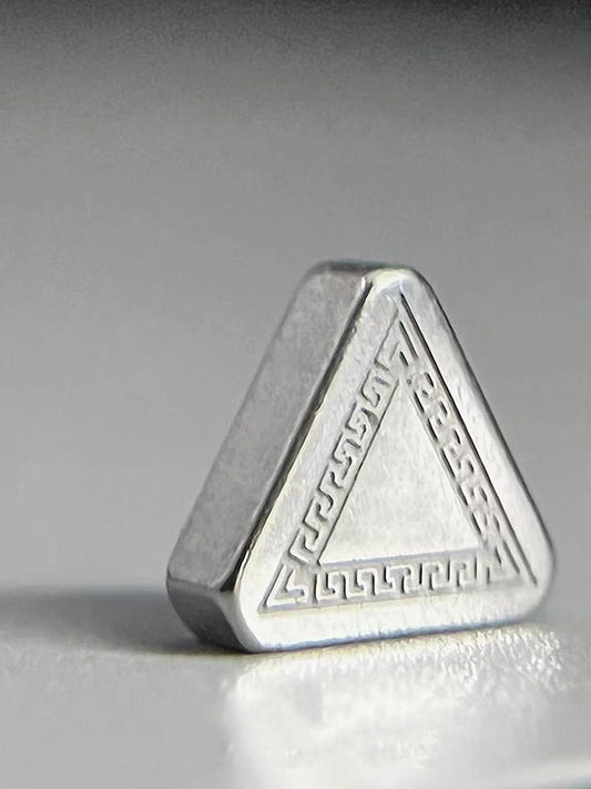 Hip-Hop Triangle Earrings Men Fashion No Piercing