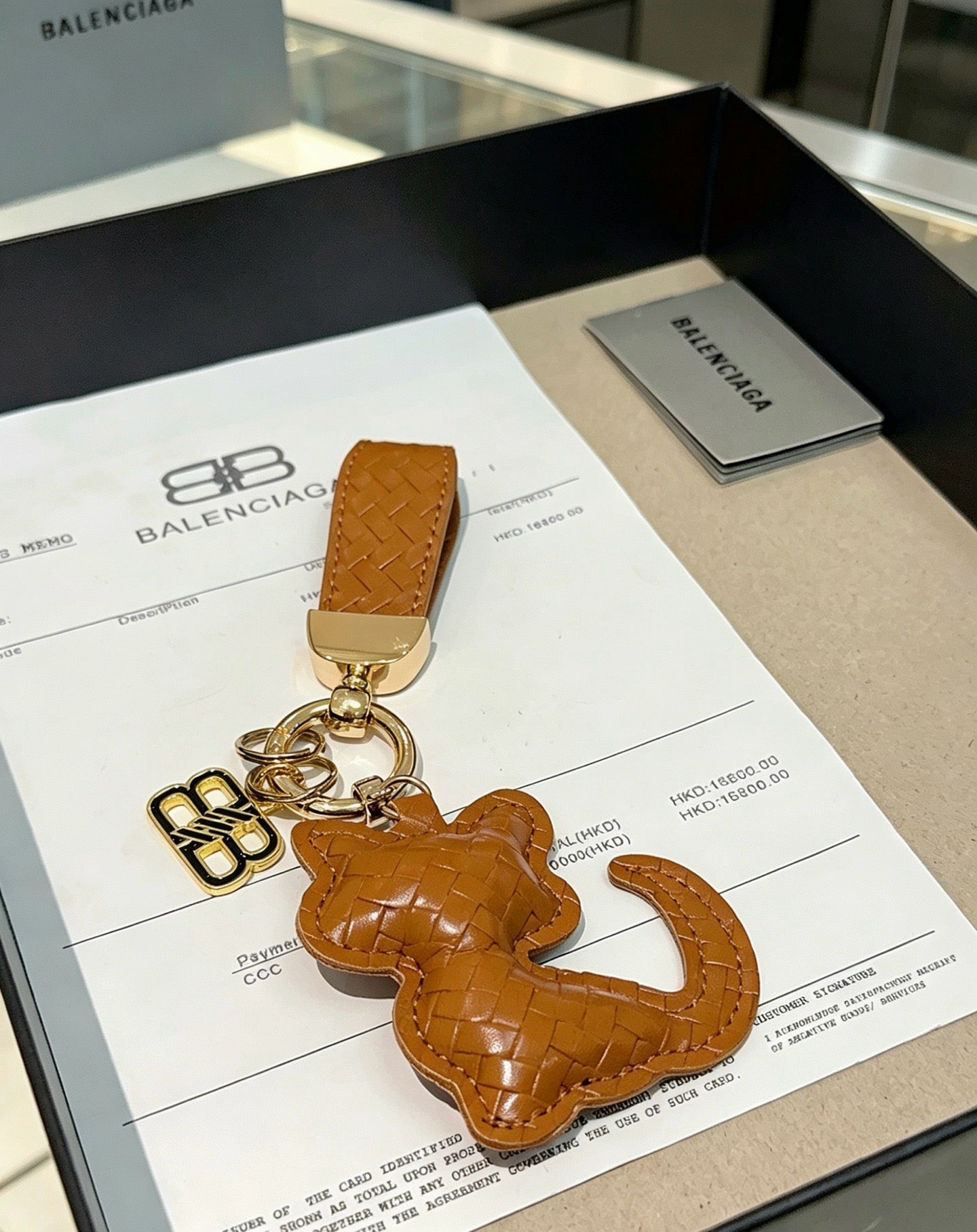 Vintage Authentic Chanel Gold-Tone Turn-Lock Key ring