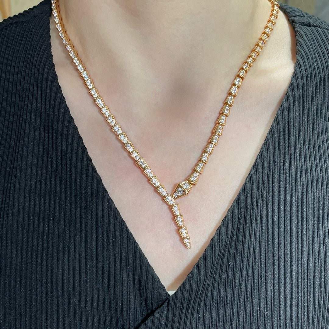 Vintage Authentic Gold-Tone Turn-Lock Necklace
