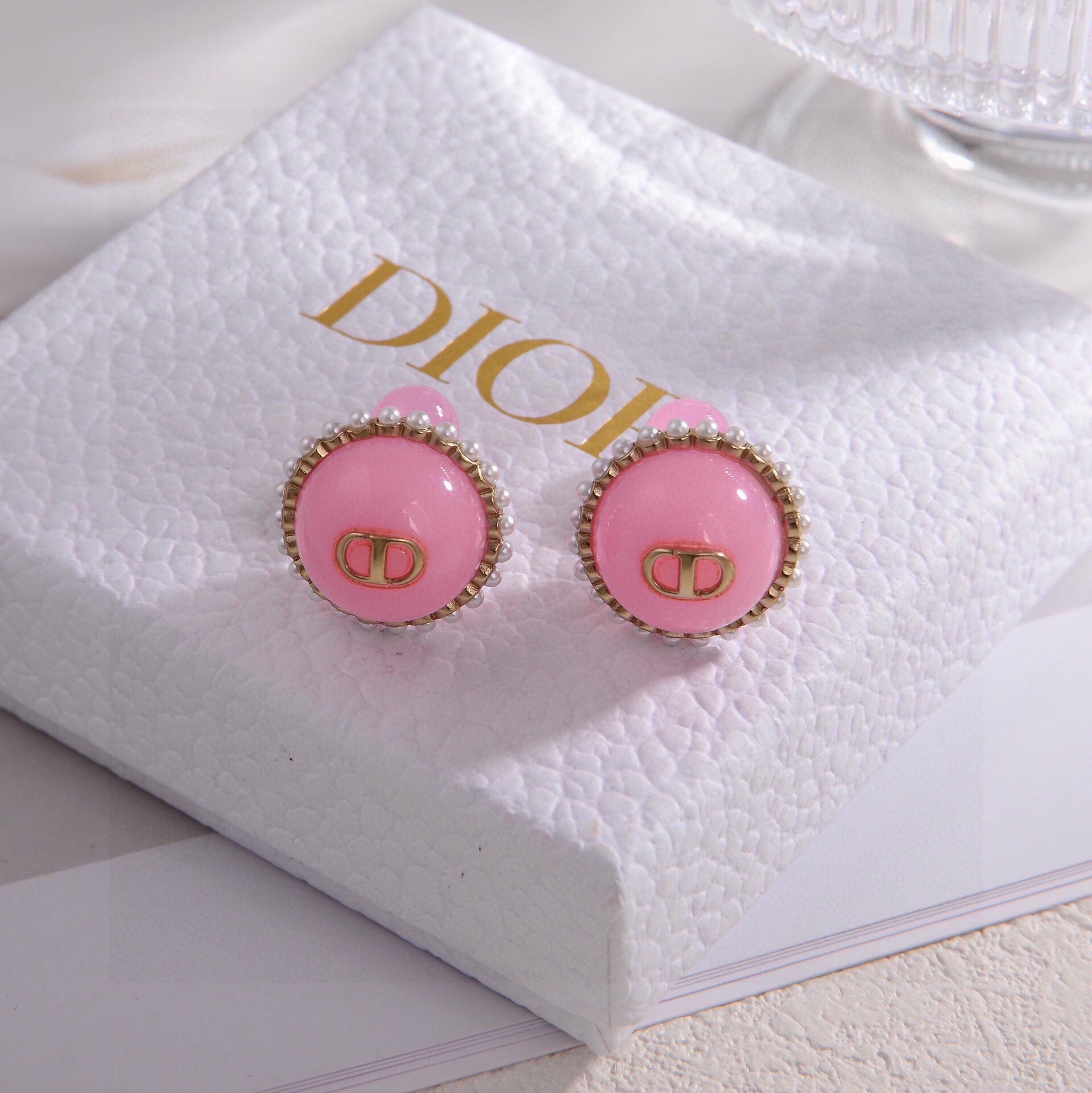 Vintage Authentic Gold-Tone Turn-Lock Earrings