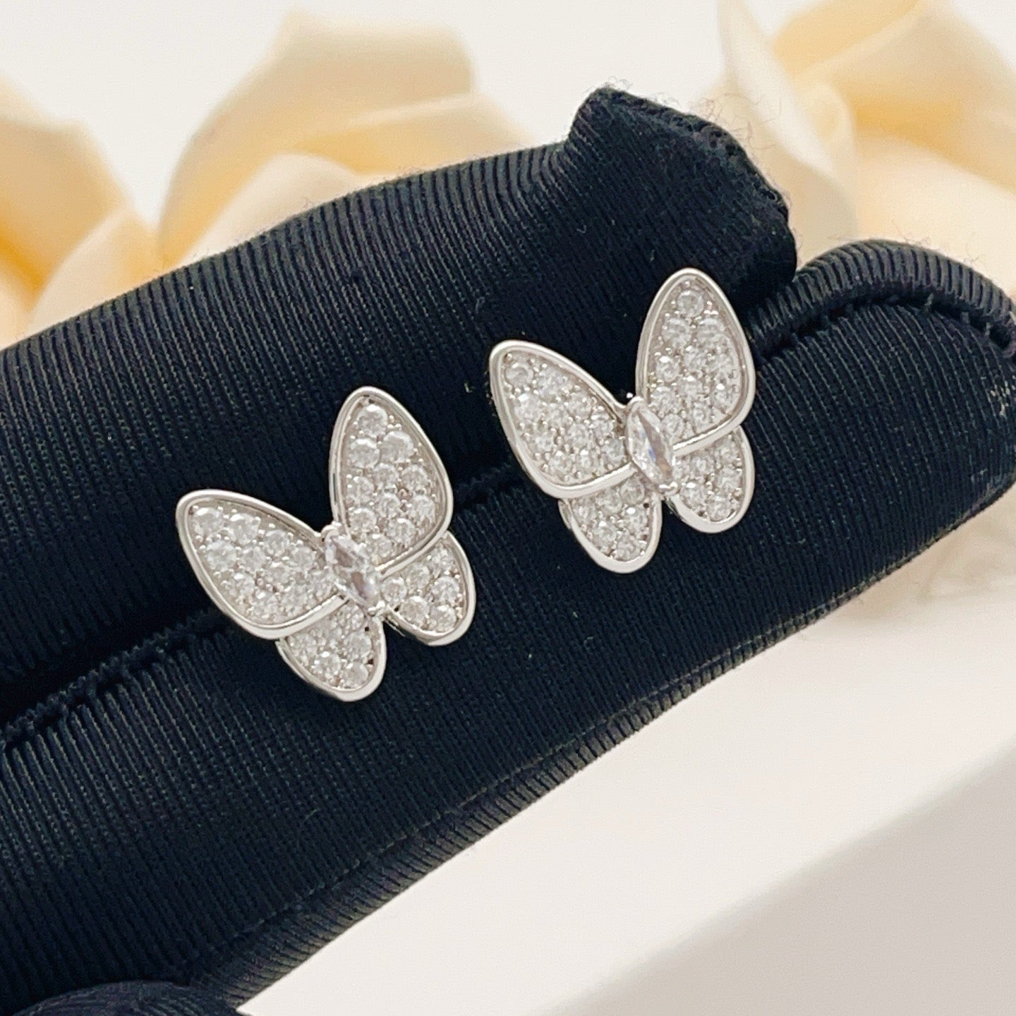 Vintage Authentic Gold-Tone Turn-Lock Earrings