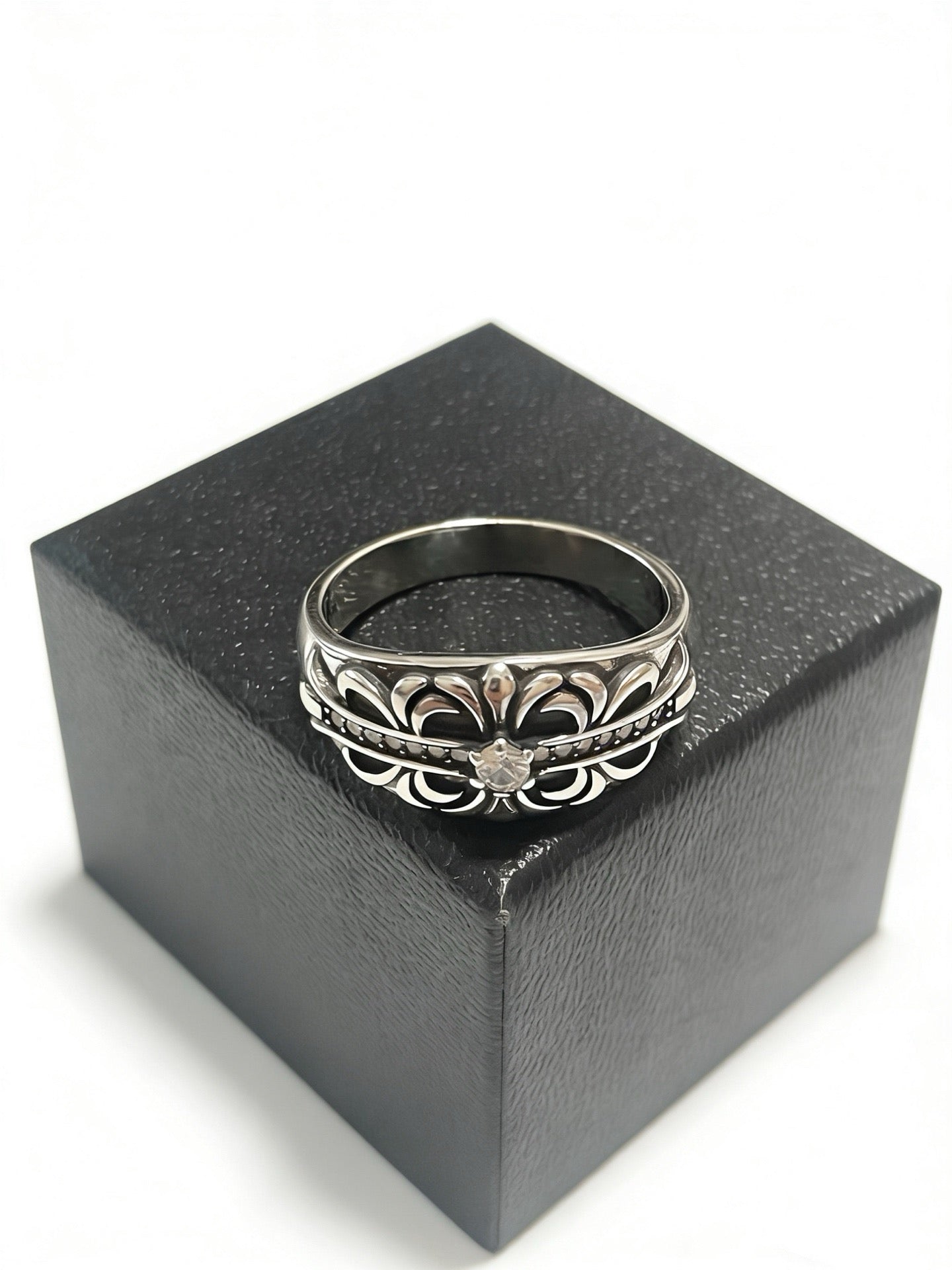 Vintage Authentic Gold-Tone Turn-Lock Ring