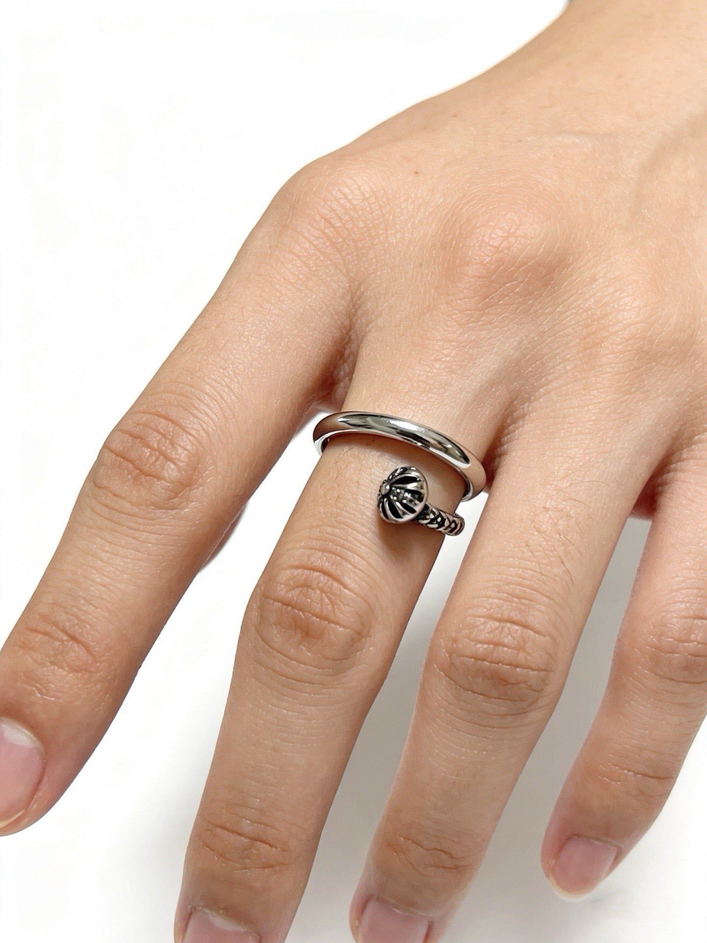 Vintage Authentic Gold-Tone Turn-Lock Ring