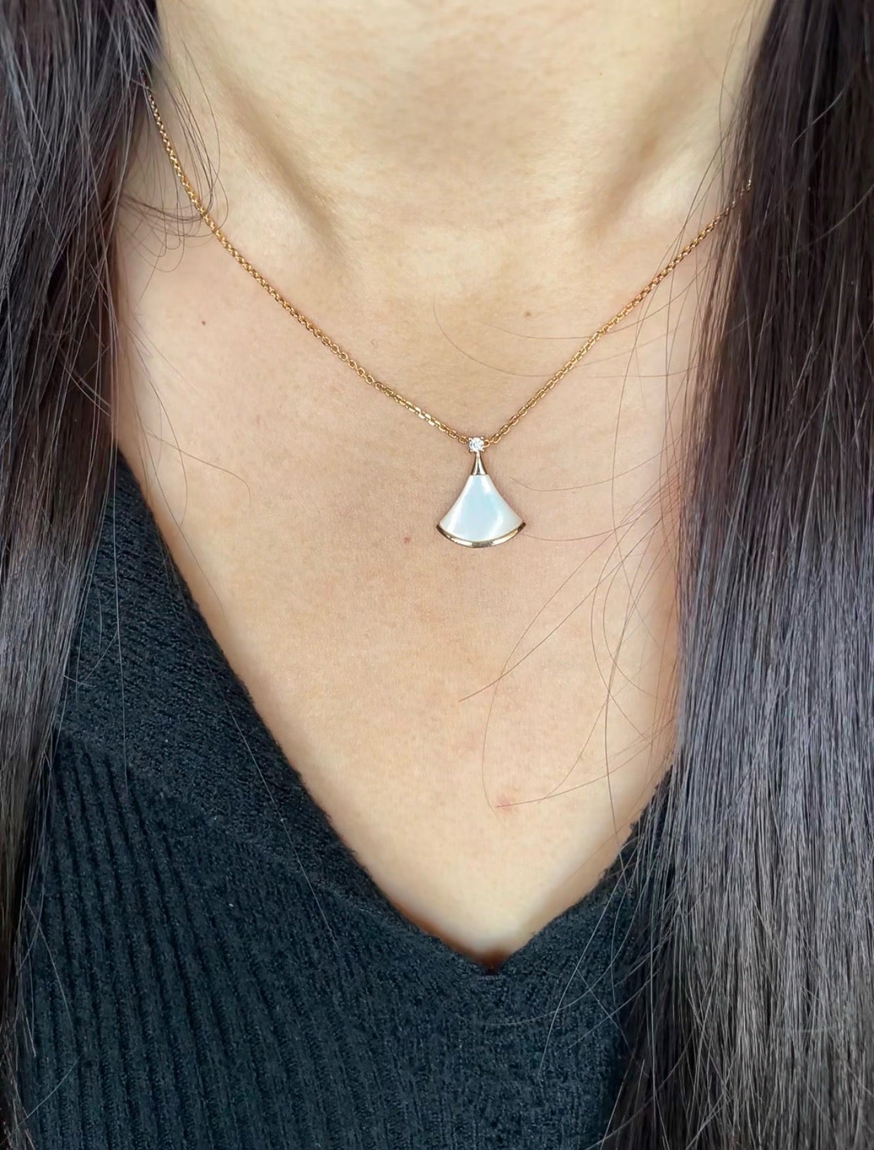 Vintage Authentic Gold-Tone Turn-Lock Necklace