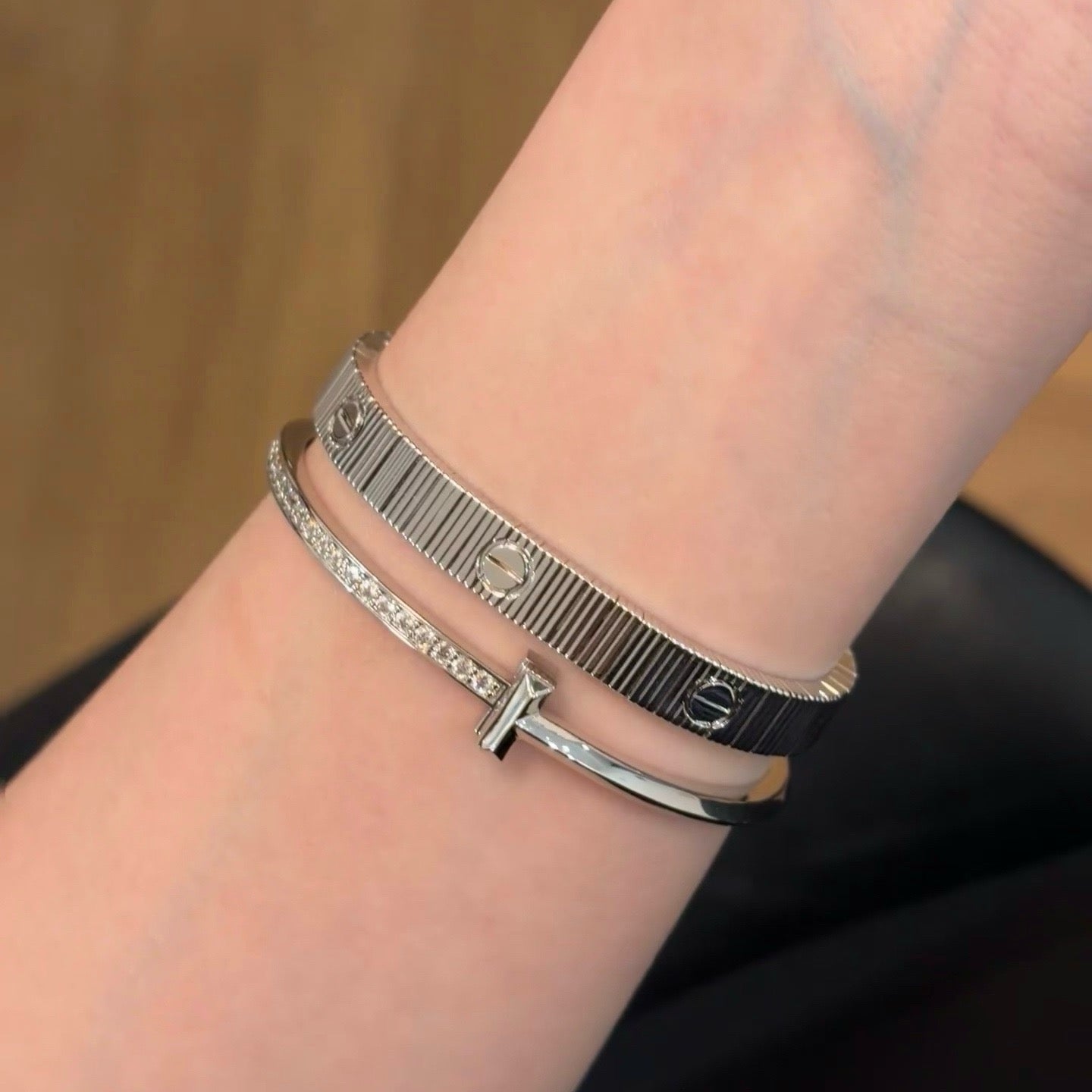 Vintage Authentic Gold-Tone Turn-Lock Bracelet