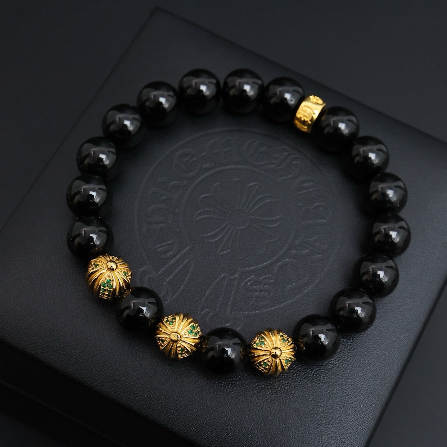 Vintage Authentic Gold-Tone Turn-Lock Bracelet