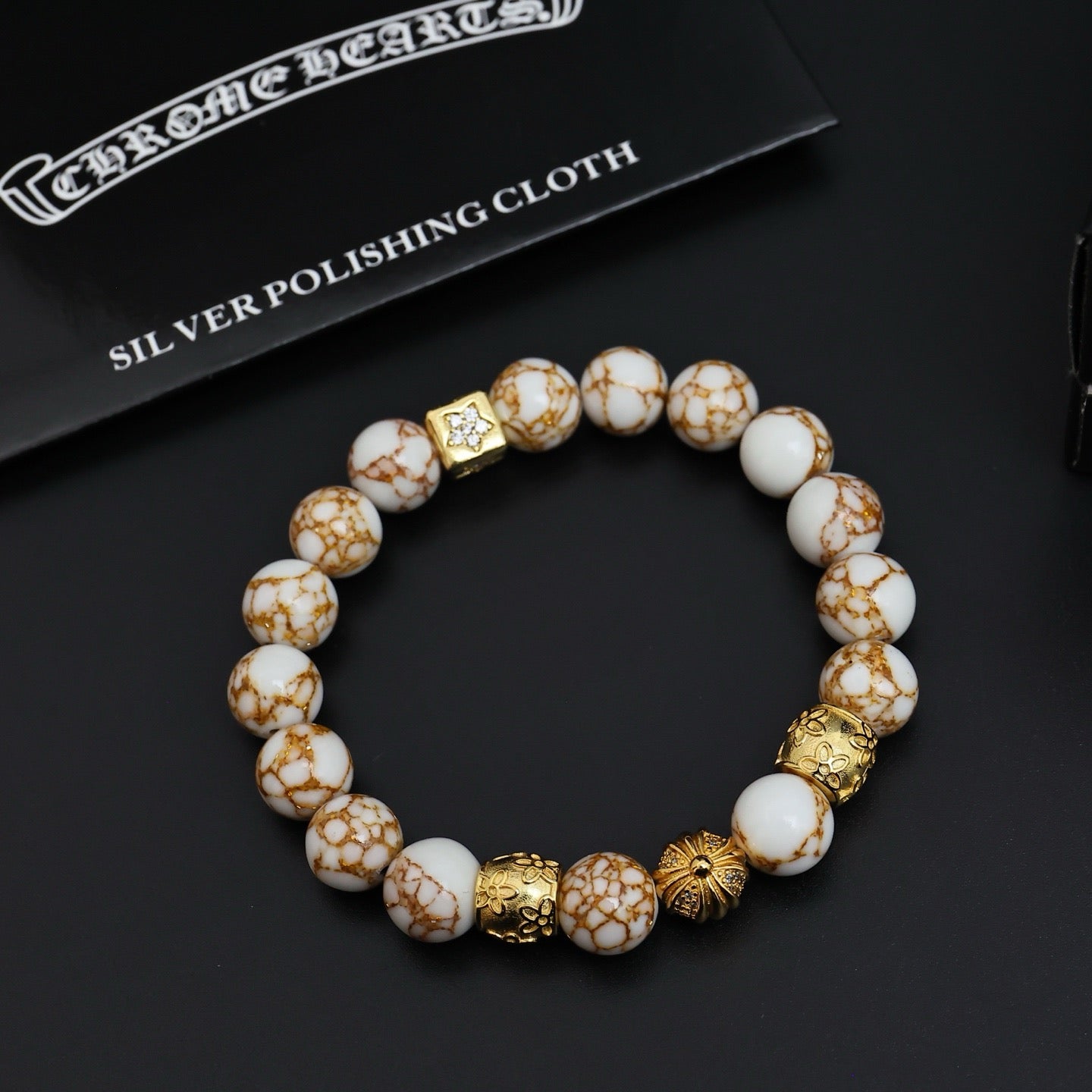 Vintage Authentic Gold-Tone Turn-Lock Bracelet