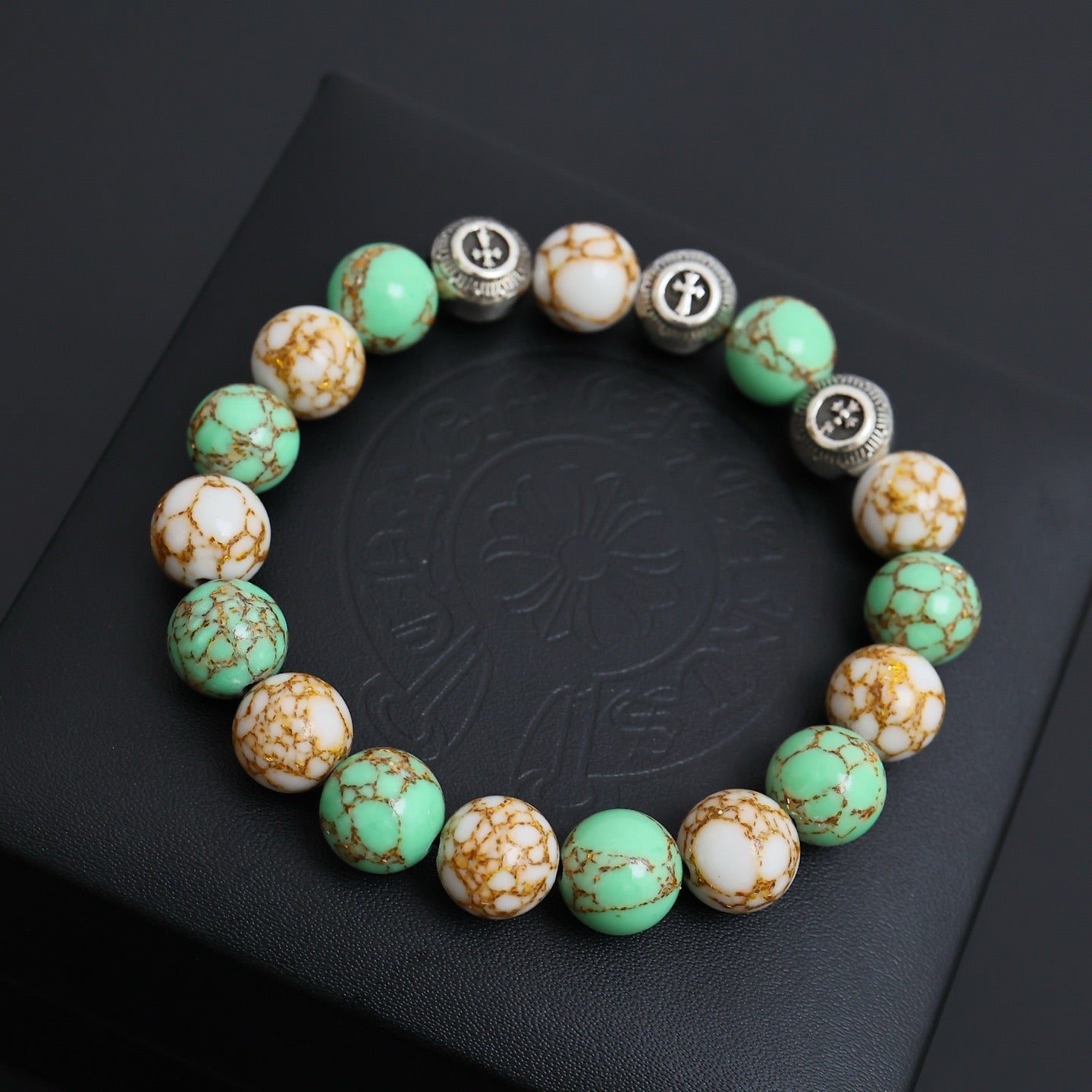 Vintage Authentic Gold-Tone Turn-Lock Bracelet
