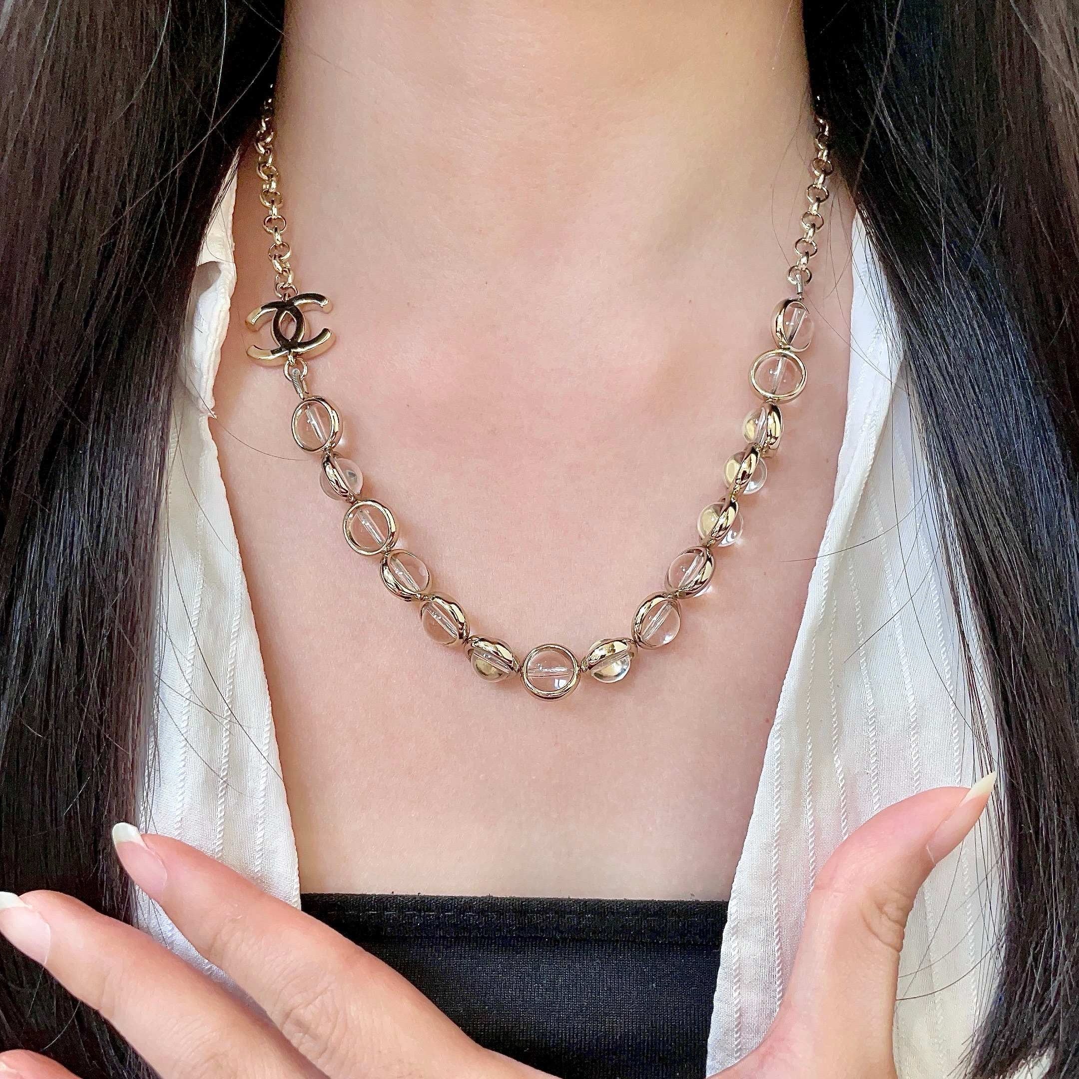 Vintage Authentic Gold-Tone Turn-Lock Necklace