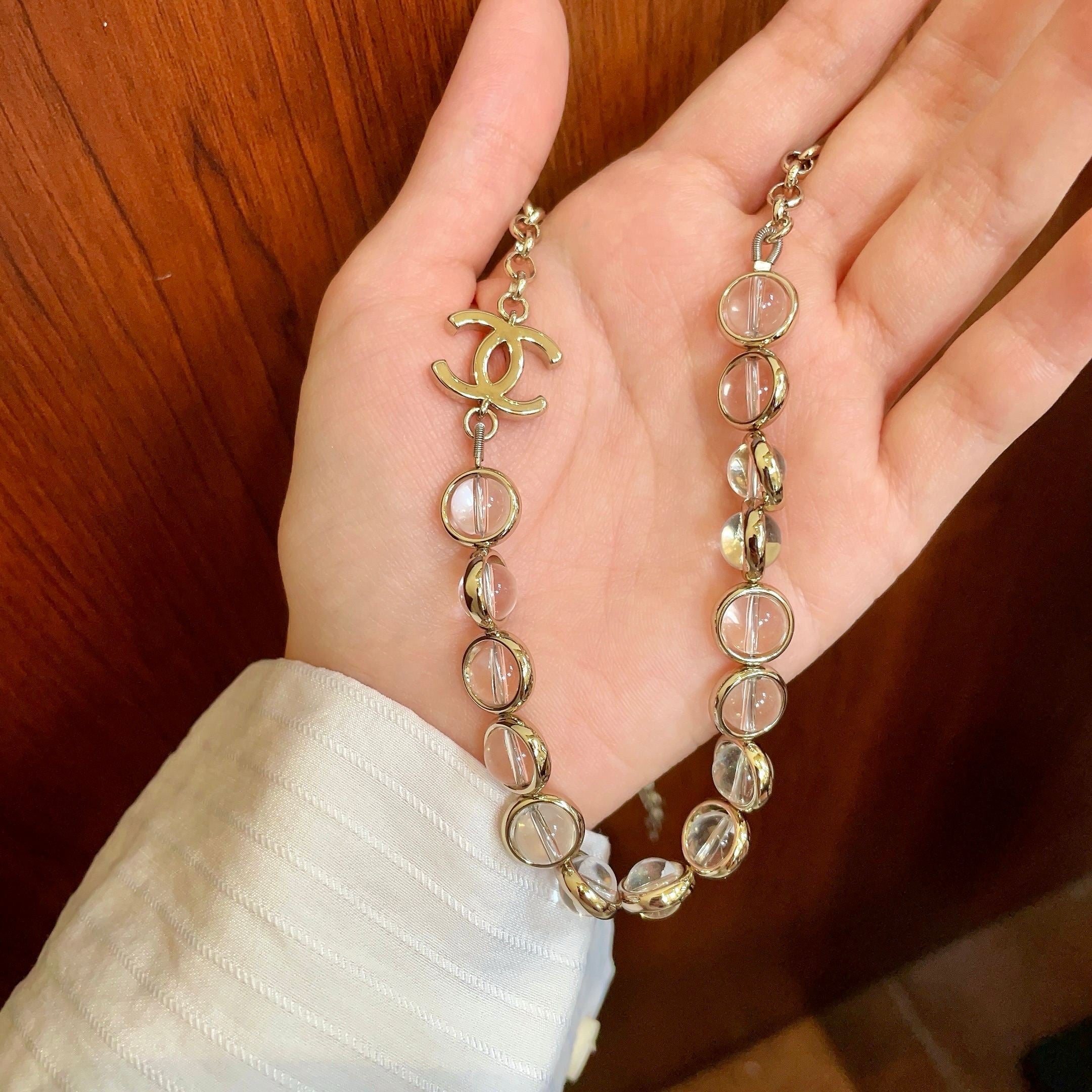 Vintage Authentic Gold-Tone Turn-Lock Necklace