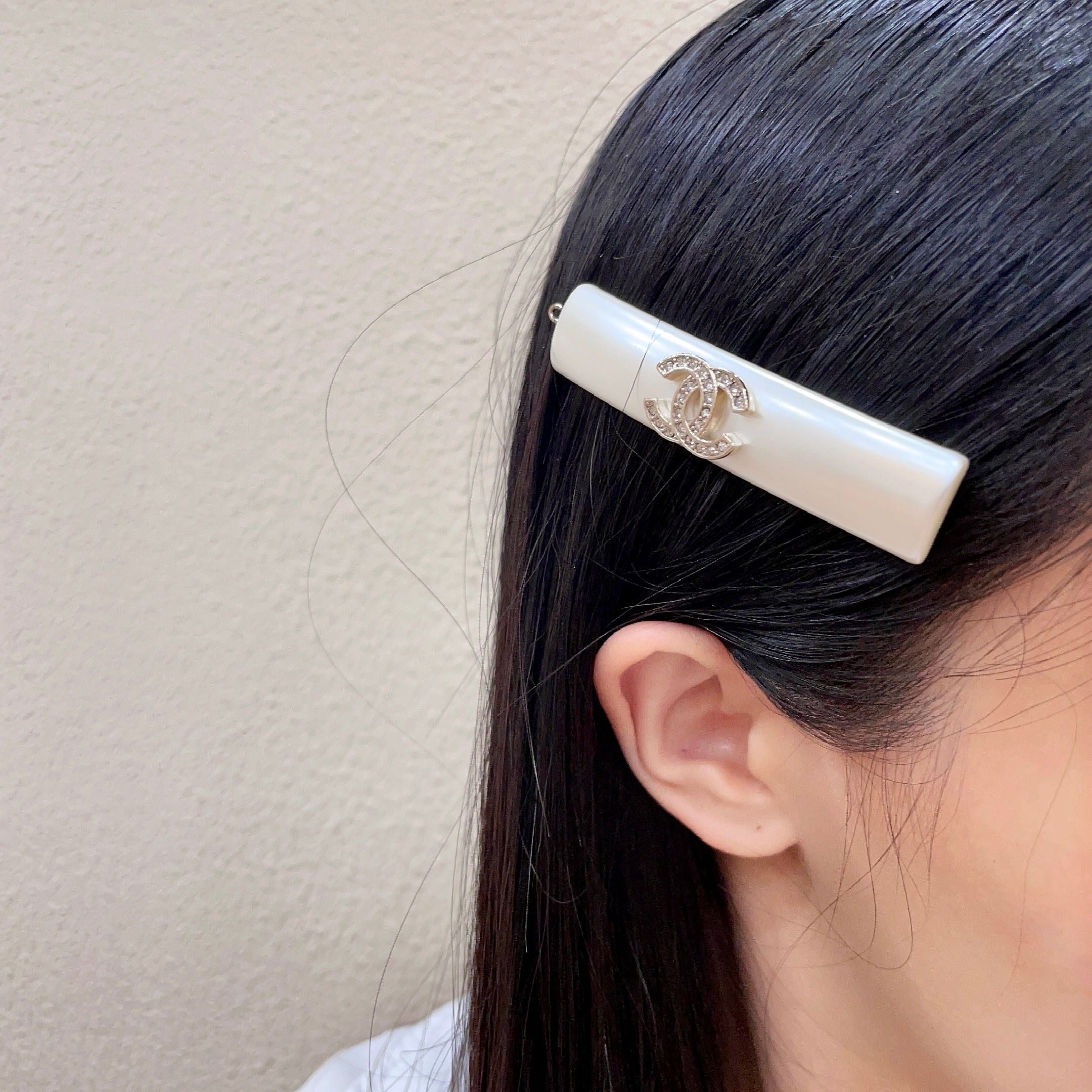 Vintage Authentic Gold-Tone Turn-Lock Barrette