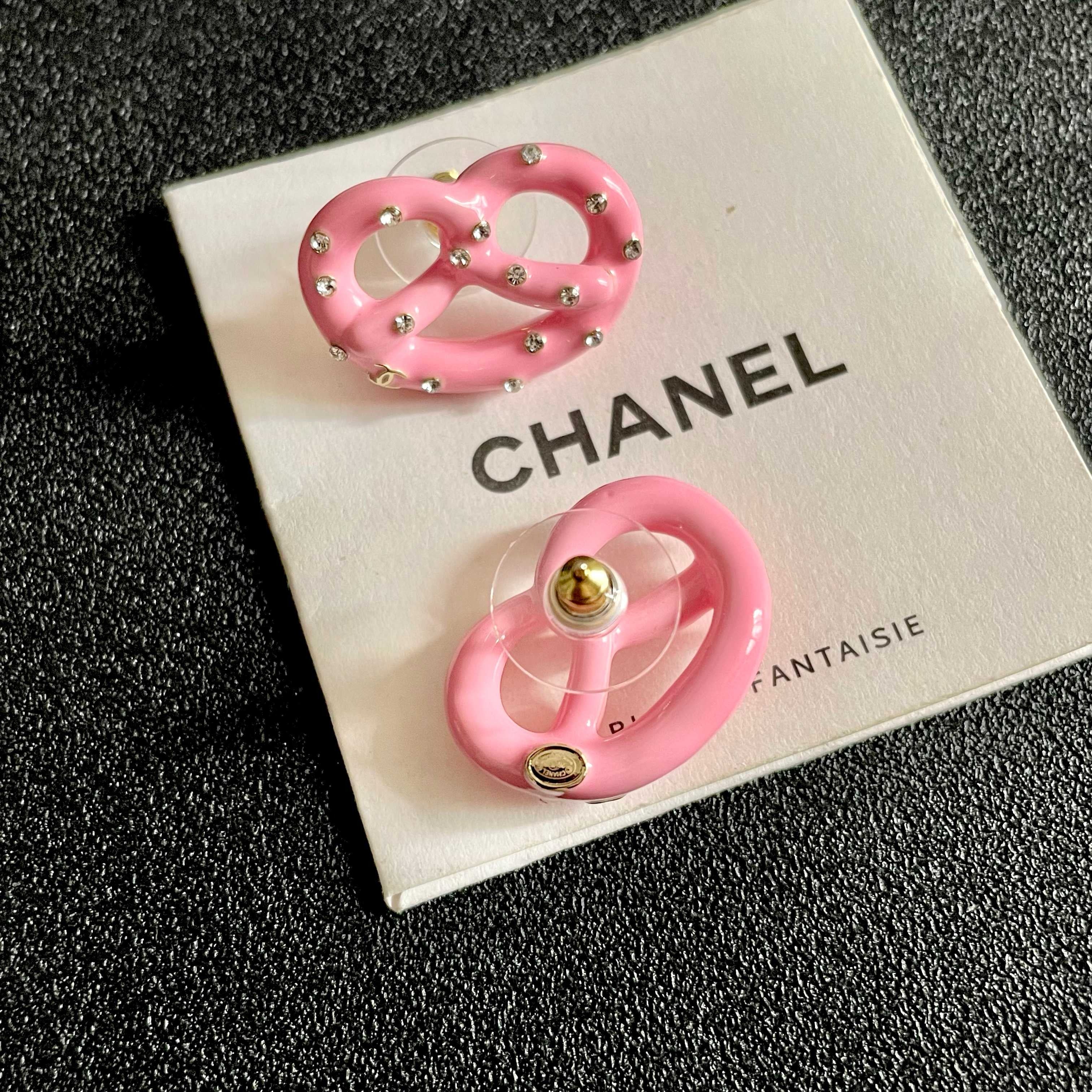 Vintage Authentic Gold-Tone Turn-Lock Earrings