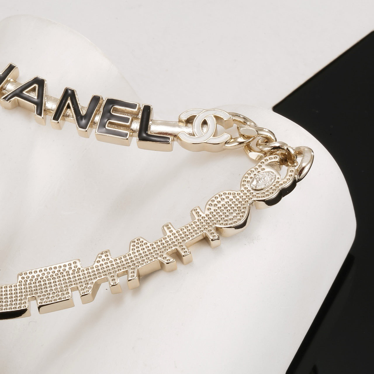 Vintage Authentic Chanel Gold-Tone Turn-Lock Necklace