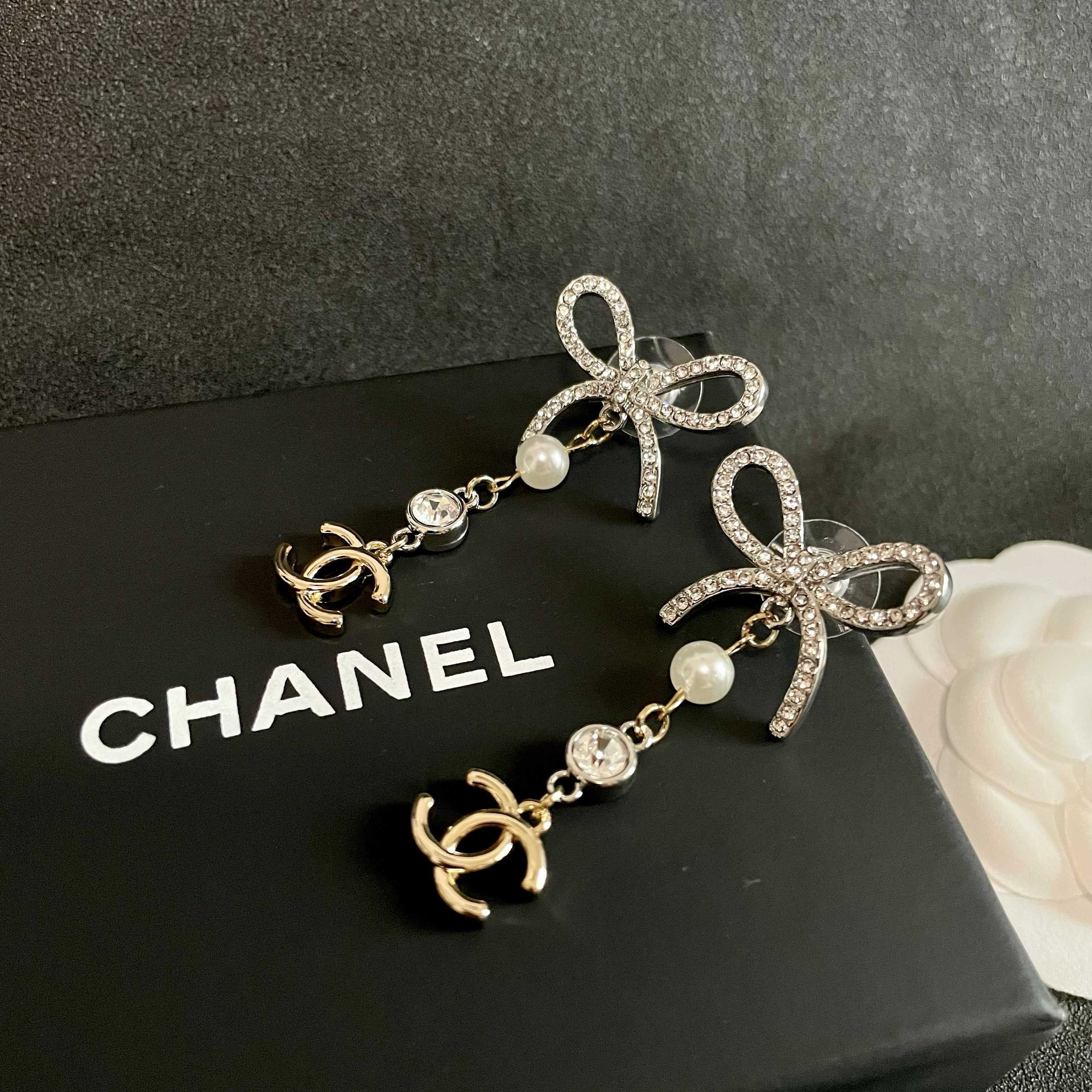 Vintage Authentic Gold-Tone Turn-Lock Earrings